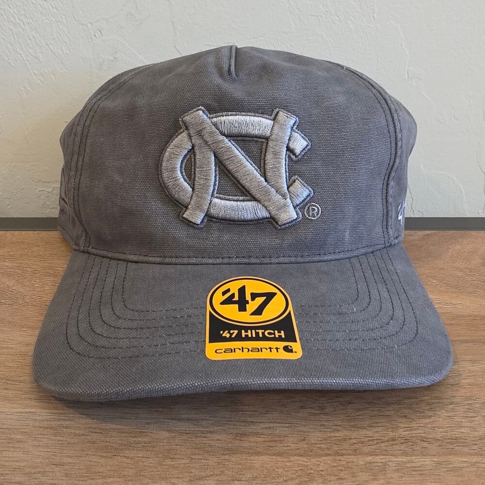 Carhartt x 47 UNC Tar Heels Hitch Hat Gray Shadow Adjustable Snapback NWT